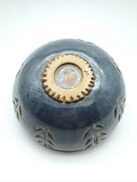 Load image into Gallery viewer, Hand Carved Blue Stoneware Bowl – One of a Kind Ceramic Bowl for Everyday Use | Bowl No. 9
