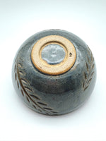 Load image into Gallery viewer, Hand Carved Blue Stoneware Bowl – One of a Kind Ceramic Bowl for Everyday Use | Bowl No. 8
