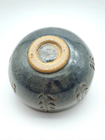 Load image into Gallery viewer, Hand Carved Blue Stoneware Bowl – One of a Kind Ceramic Bowl for Everyday Use | Bowl No. 7
