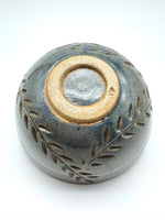 Load image into Gallery viewer, Hand Carved Blue Stoneware Bowl – One of a Kind Ceramic Bowl for Everyday Use | Bowl No. 2
