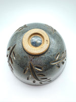 Load image into Gallery viewer, Hand Carved Blue Stoneware Bowl – One of a Kind Ceramic Bowl for Everyday Use | Bowl No. 1
