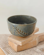 Load image into Gallery viewer, Hand Carved Blue Stoneware Bowl – One of a Kind Ceramic Bowl for Everyday Use | Bowl No. 3
