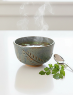 Load image into Gallery viewer, Hand Carved Blue Stoneware Bowl – One of a Kind Ceramic Bowl for Everyday Use | Bowl No. 3
