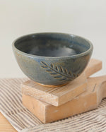 Load image into Gallery viewer, Hand Carved Blue Stoneware Bowl – One of a Kind Ceramic Bowl for Everyday Use | Bowl No. 4
