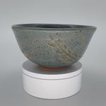 Load and play video in Gallery viewer, Hand Carved Blue Stoneware Bowl – One of a Kind Ceramic Bowl for Everyday Use | Bowl No. 6

