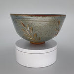 Load and play video in Gallery viewer, Hand Carved Blue Stoneware Bowl – One of a Kind Ceramic Bowl for Everyday Use | Bowl No. 1

