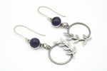 Load image into Gallery viewer, Hoja Amethyst Earrings
