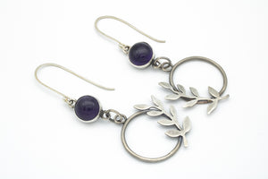 Hoja Amethyst Earrings