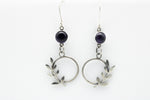 Load image into Gallery viewer, Hoja Amethyst Earrings
