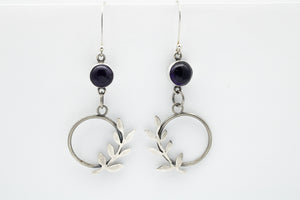 Hoja Amethyst Earrings