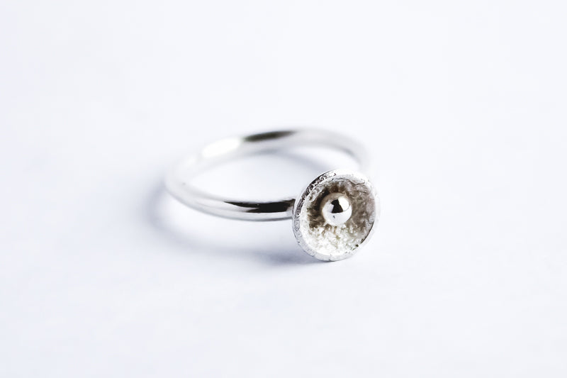 Sparkle Blossom Ring (size 8)