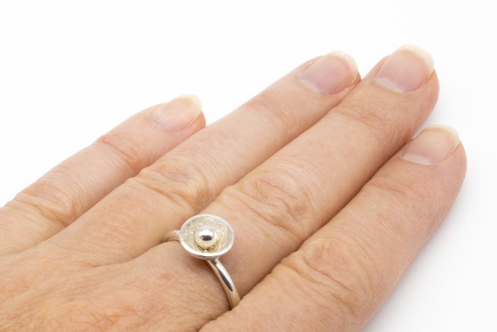 Sparkle Blossom Ring (size 8)