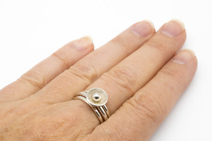 Sparkle Blossom Ring (size 8)