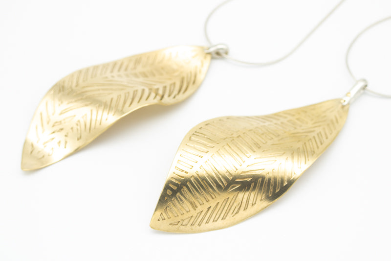 Golden Leaf Pendant