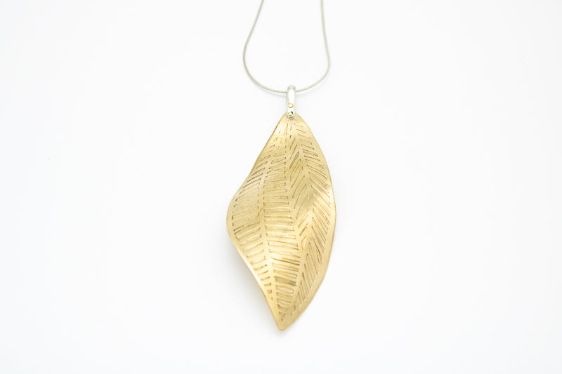 Golden Leaf Pendant