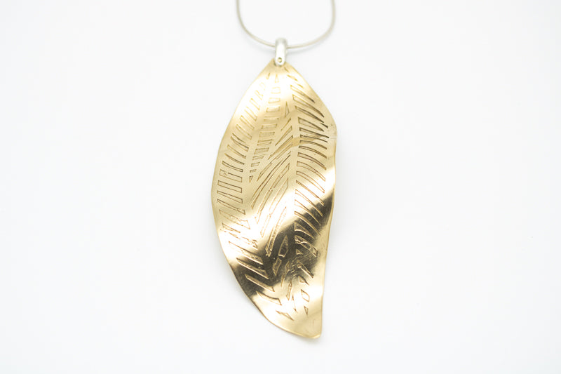 Golden Leaf Pendant