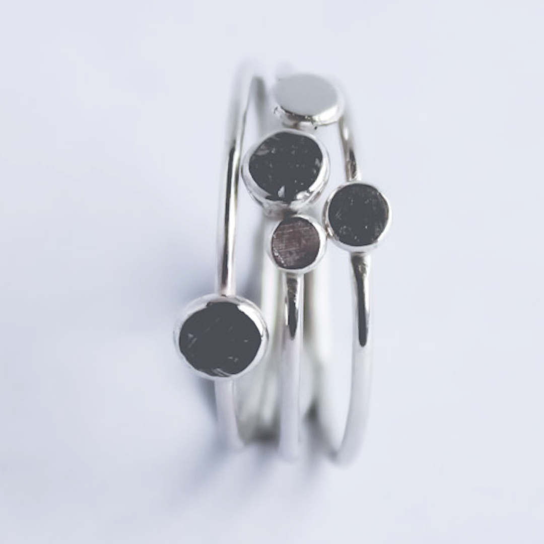 Pebble Dot Rings