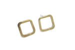 Load image into Gallery viewer, Gold Square Earrings
